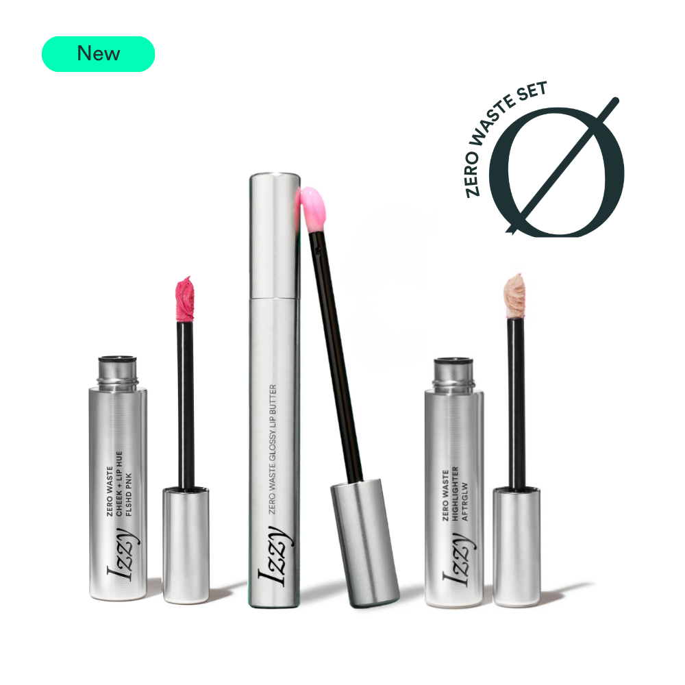 Glow Up Trio | Zero Waste Lip + Cheek Hue, Highlighter, & Lip Butter