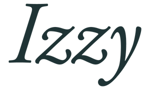 Izzy logo dark green